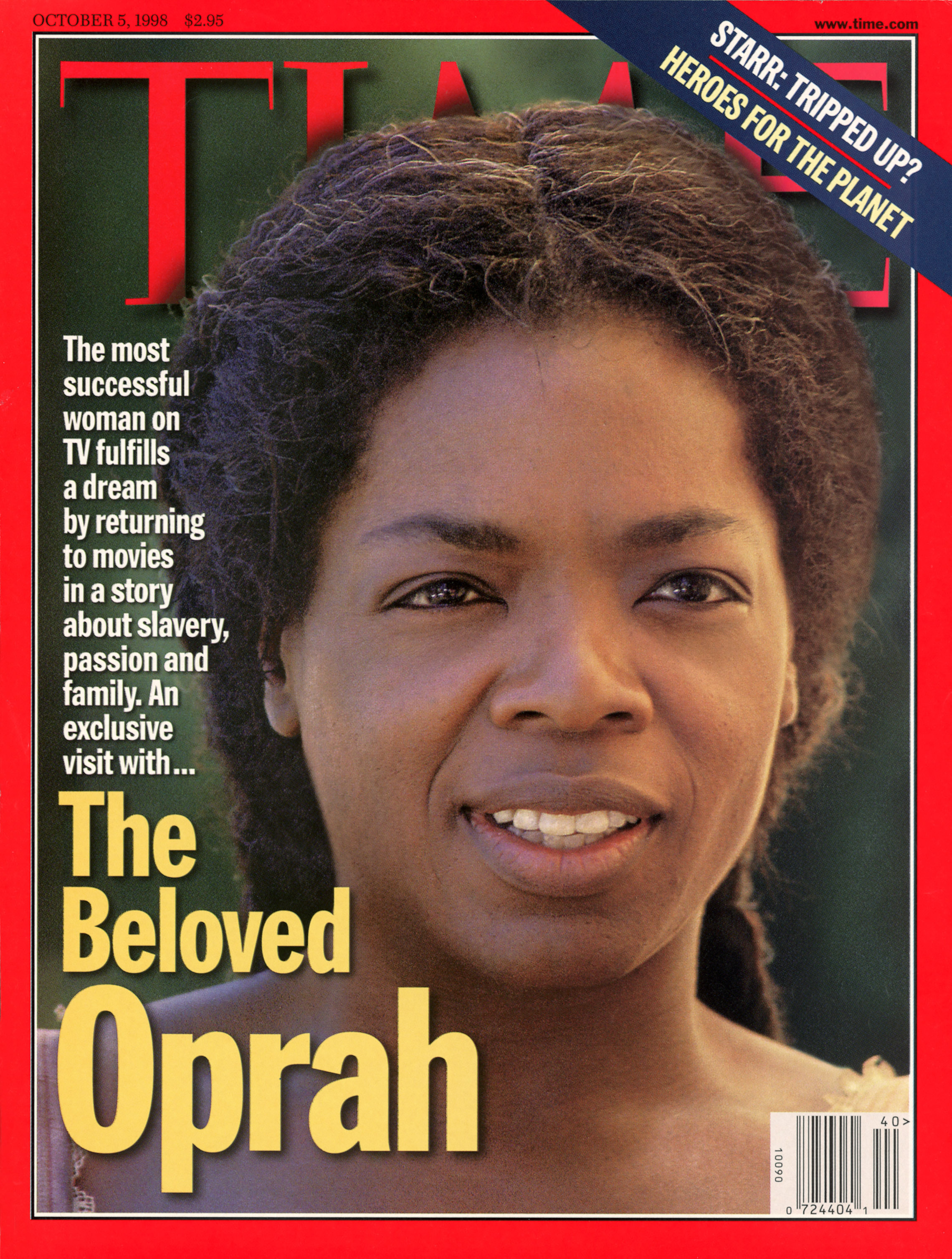 TIME magazine featured Oprah on the cover of its October 5, 1998 issue. (Time Life Pictures/Getty Images)